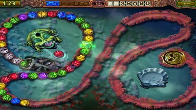 Zuma's Revenge! - Challenge (Very Hard) Undersea Undertaking - Level 3 смотреть онлайн