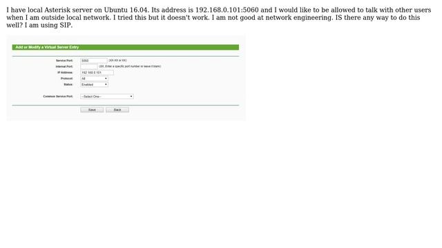 Asterisk (VOIP) port forwarding on TP-LINK смотреть онлайн