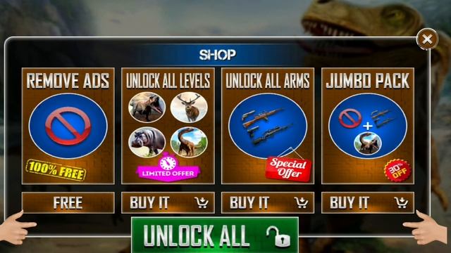 Best Dino Games - Wild Dinosaur Hunting Gun Game Android Gameplay смотреть онлайн