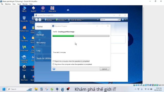 Backup lại windows bằng phần mềm True Image file*.tib смотреть онлайн