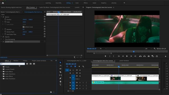 Color Grading with POWER WINDOWS in Lumetri Color! смотреть онлайн