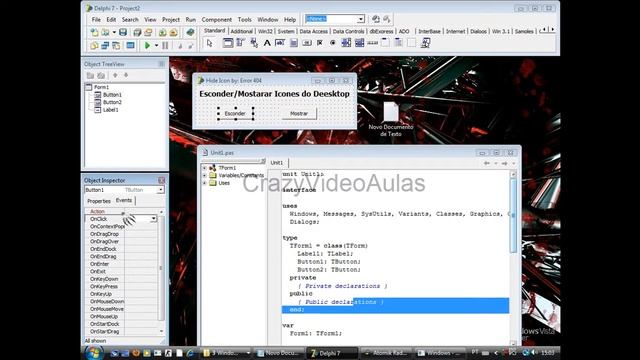 Delphi 7 Como criar um programa Hide icon смотреть онлайн