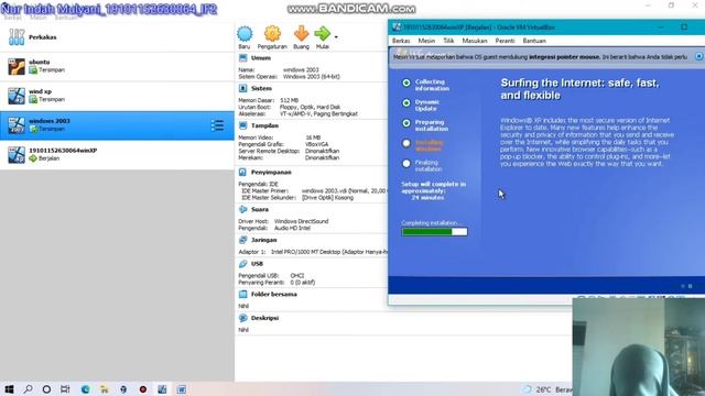 instal windows xp, server 2003, tes Ping dan DNS смотреть онлайн