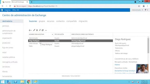 Configuración EXCHANGE - Windows Server (Cuotas de disco y buzones de correo) | Parte 2 смотреть онлайн