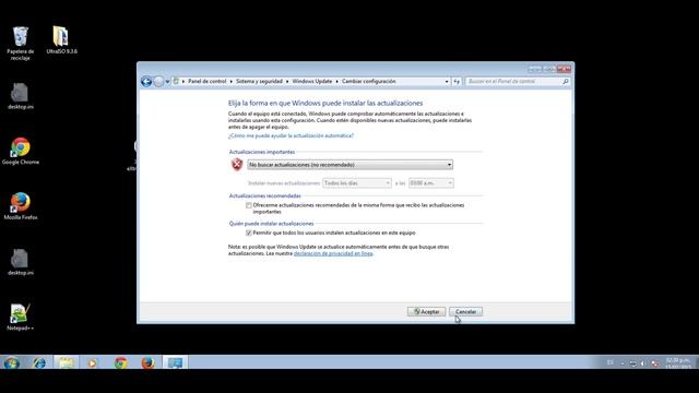Desactivar Actualizaciones Automaticas en Windows 7 смотреть онлайн