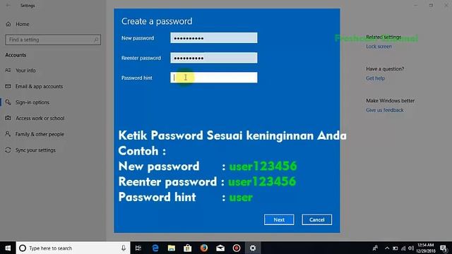 Membuat Login Password Windows 10 cara cepat dijamin berhasil смотреть онлайн