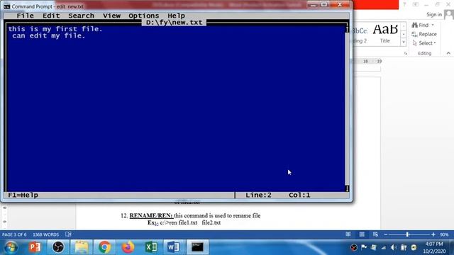 type and rename command-Lecture:6 смотреть онлайн