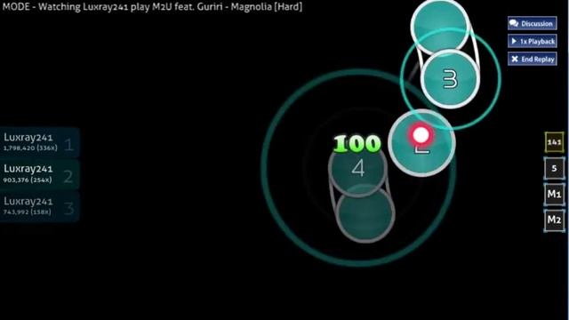[Osu!] M2U ft Guriri - Magnolia (Hard) смотреть онлайн
