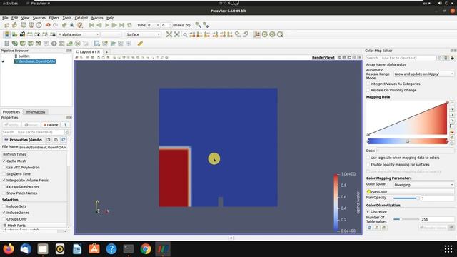 Dam-break simulation in OpenFOAM (complete and short video) смотреть онлайн