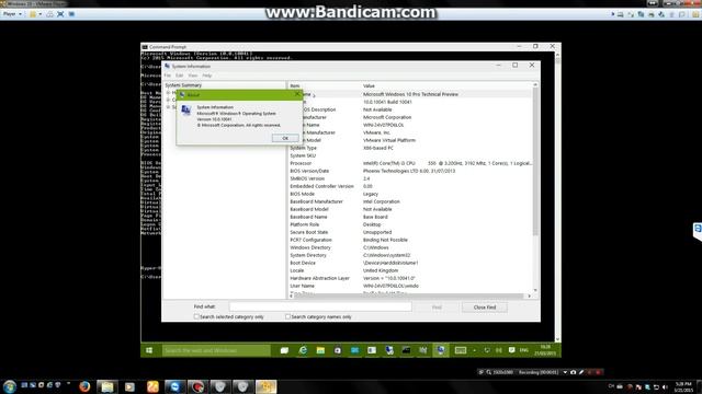 Windows 10 Build 10041 x86 in VMWare Player смотреть онлайн
