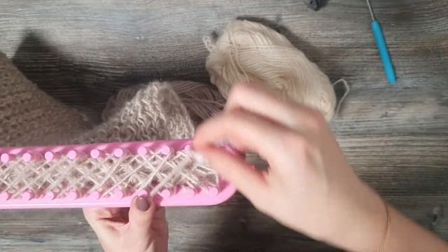 Узор "Соты" на плоском луме🧶 смотреть онлайн