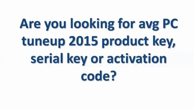 AVG PC TuneUP 2015 Product Key full Download! смотреть онлайн