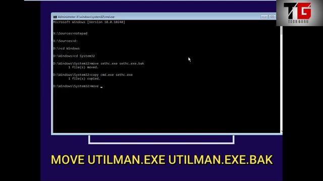 How To Break Windows Password Using DOS Commands By Deepak Sood | Tech GURU смотреть онлайн