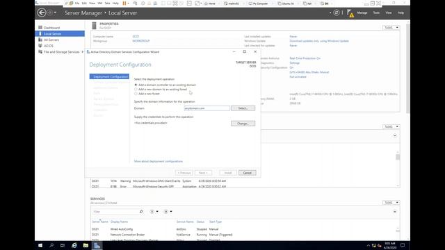 Create a Domain Controller | Server 2019 смотреть онлайн
