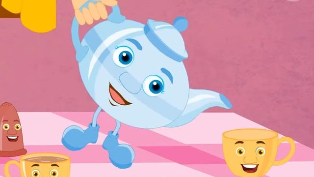 I Am A Little Teapot with Hindi Subtitles - Nursery Rhymes смотреть онлайн
