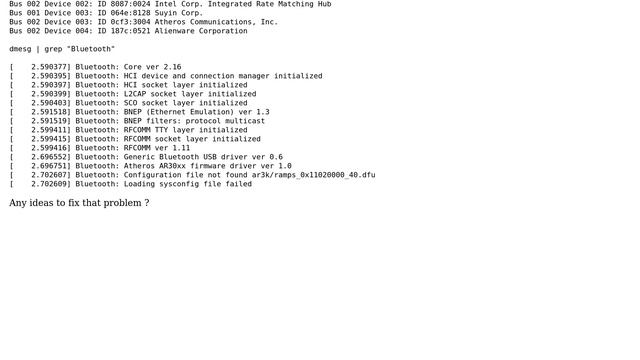 Ubuntu: Bluetooth not working on an Alienware m14x r2 смотреть онлайн