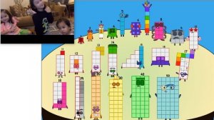 numberblocks band 1-50 with our dance steps.