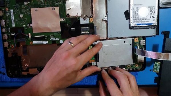 Asus x542UF clean and upgrade hard disk ssd