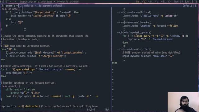 Dynamic desktops in BSPWM (dynamic workspaces) смотреть онлайн