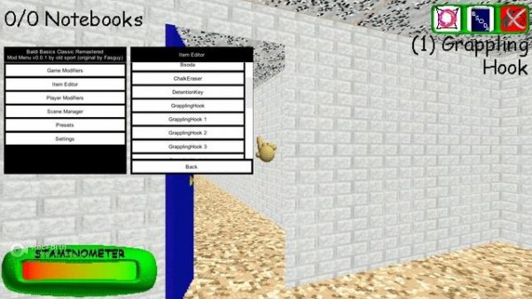 Baldi's Basics Classic Remastered Mod Menu (Halloween Special)