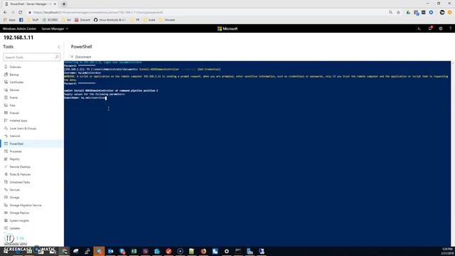 Creating DC Using Powershell through Windows Admin Center смотреть онлайн