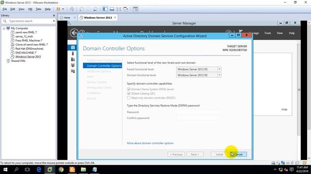 How to install AD DS and DNS windows server 2012/2016 смотреть онлайн