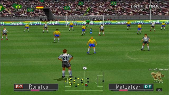 WINNING ELEVEN 2002 - GAMEPLAY (EMULADOR DUCKSTATION - PS1) смотреть онлайн