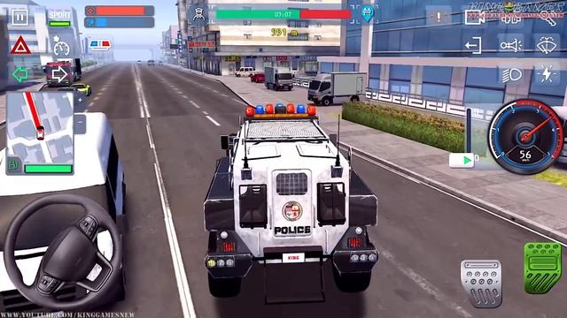 Police Job Simulator 2022 - Police Cop's Grand Hummer Jeep Driving - Android GamePlay #4 смотреть онлайн