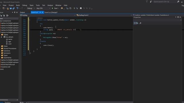 Update button in C# Windows form application смотреть онлайн
