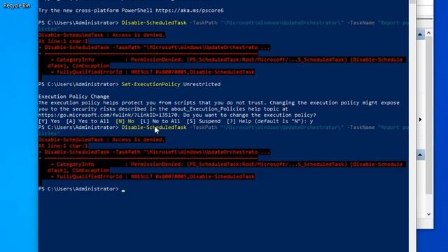 disable a task in task scheduler using powershell смотреть онлайн