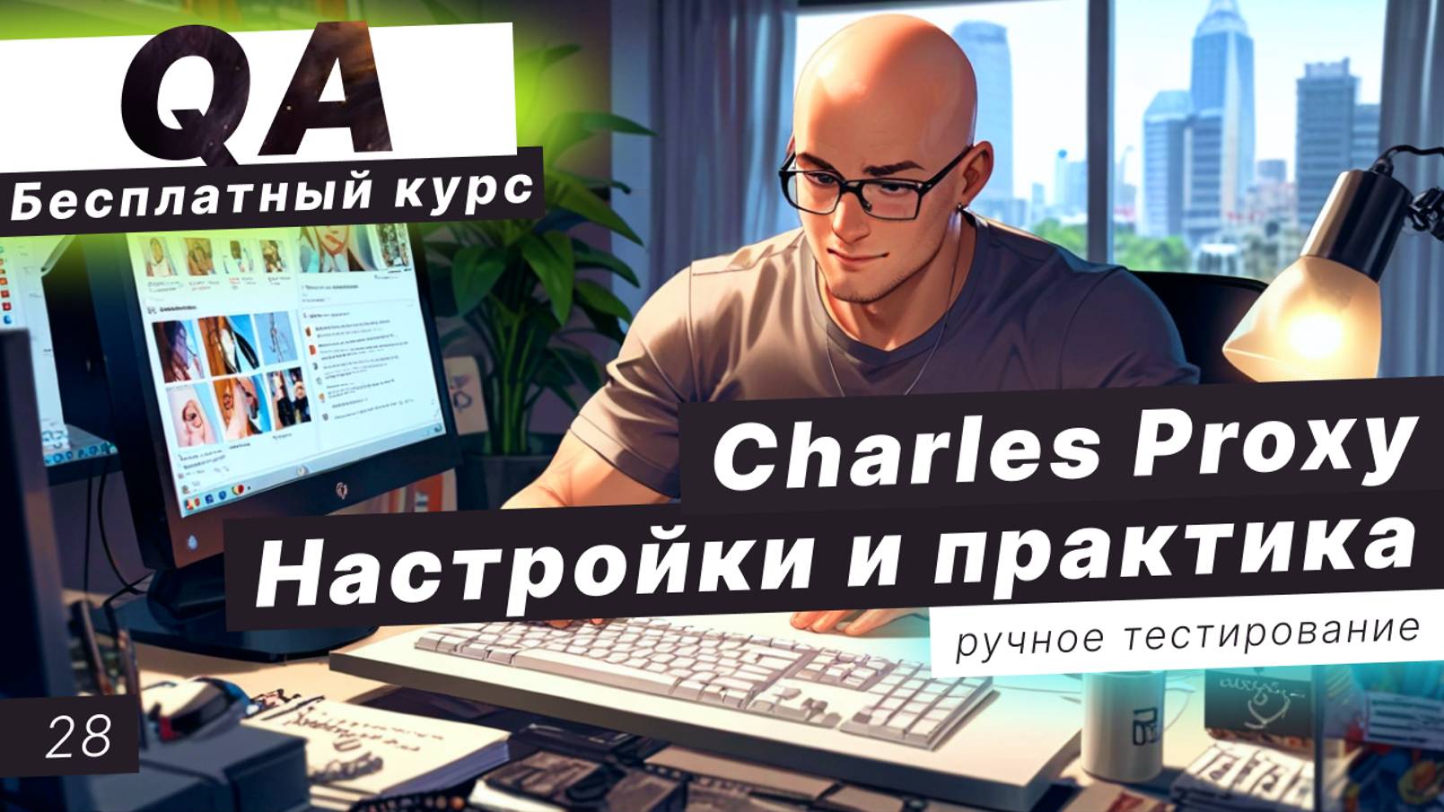 Урок 28. Charles Proxy - настройки и практика. Сниффер трафика смотреть онлайн