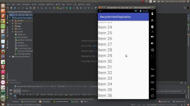 RecyclerView Endless Scroll (loadmore) and Swiperefreshlayout смотреть онлайн