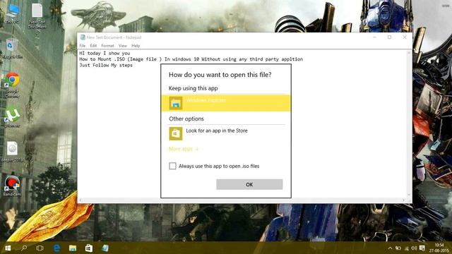 How to Mount ISO file in windows 10 смотреть онлайн