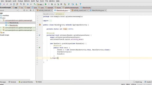 Android Studio 2.3.3 - SplashScreen смотреть онлайн