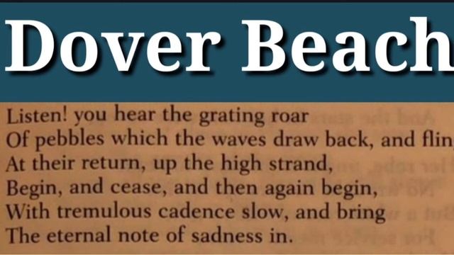 Dover Beach by Matthew Arnold summary and line by line Analysis смотреть онлайн