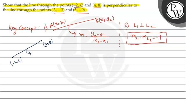 Show that the line through the points (-2,6) and (4,8) is perpendicular to the line through the p.. смотреть онлайн