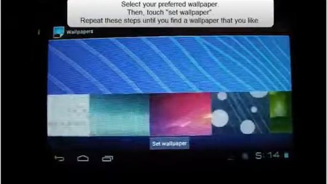 Android 4.0 Tablet - Changing Your Wallpaper смотреть онлайн