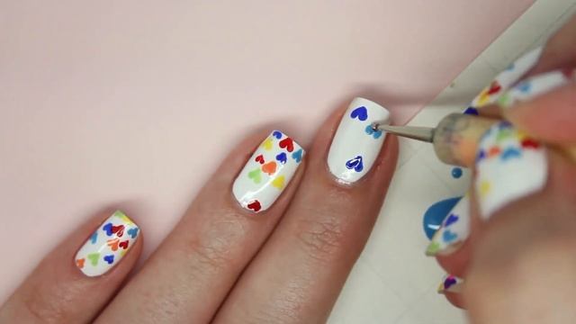 Gradient Hearts Tutorial - Elaine Nails смотреть онлайн