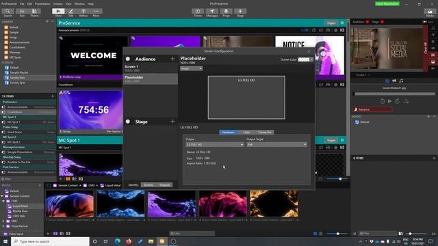 How to setup screens and outputs in propresenter 7 смотреть онлайн