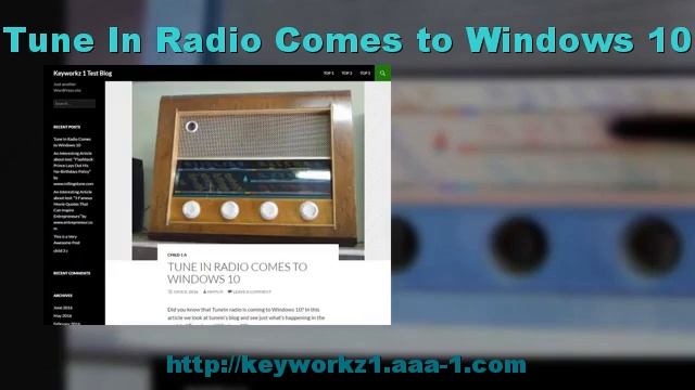 Tune In Radio Comes to Windows 10 смотреть онлайн