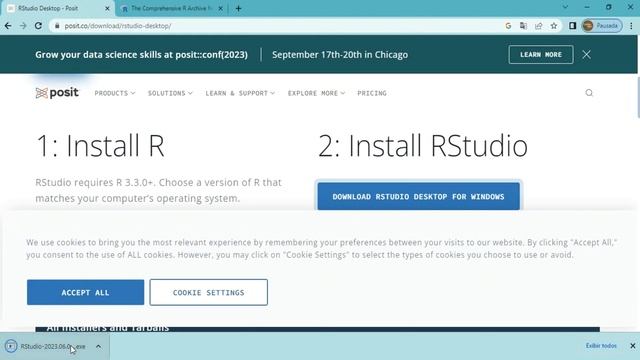 Como baixar e instalar o R e o RStudio - ATUALIZADO - 2023 смотреть онлайн