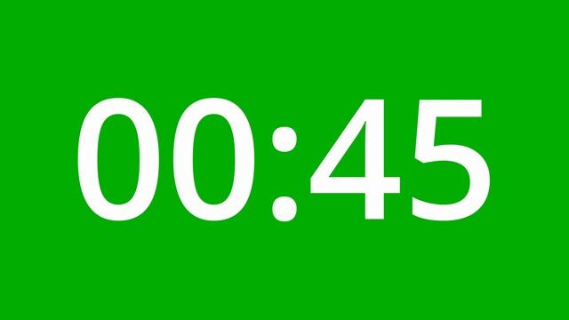 1.30 [90 Seconds] Count /Timer in [4K] - Green Background смотреть онлайн