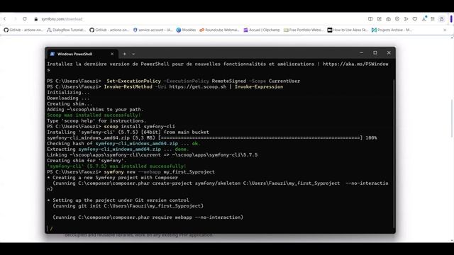 Install Symfony CLI & Create new application смотреть онлайн