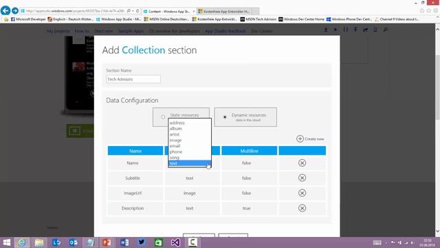 Windows App Studio - Inhalt mit Advanced Sections смотреть онлайн