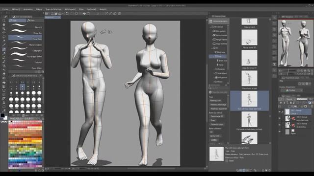 TUTO : How to use poses in Clip Studio Paint / CSP смотреть онлайн