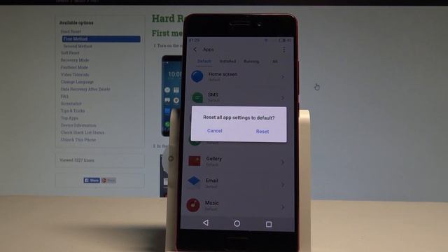 How to Reset App Preferences on MEIZU Pro 7 - Restore App Settings |HardReset.Info смотреть онлайн