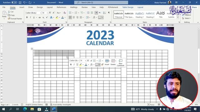 How to make printable Hanging Calendar 2023 in Ms word | New Design of Calendar for 2023 смотреть онлайн
