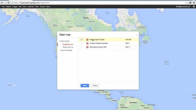 Google Maps Engine - Open a Map смотреть онлайн