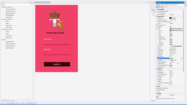C# Windows Form Tutorial For Beginners 42 - Login Form Design and Develop | Attractive Design смотреть онлайн