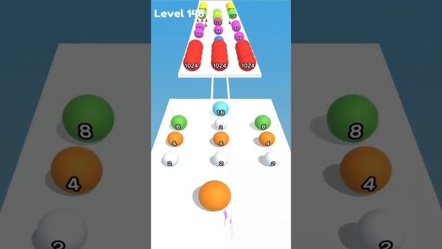 Ball Run 2048 Real Merge ! All Levels Gameplay (142-154) android,ios смотреть онлайн